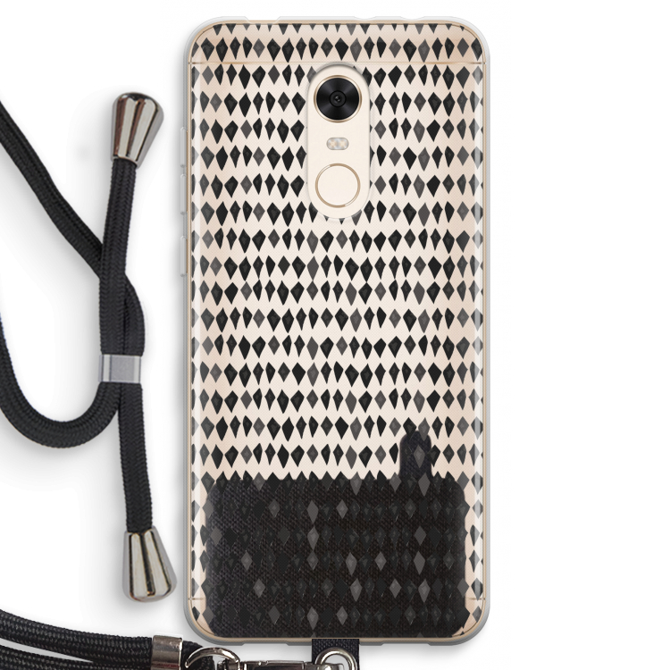 Crazy shapes: Xiaomi Redmi 5 Transparant Hoesje met koord