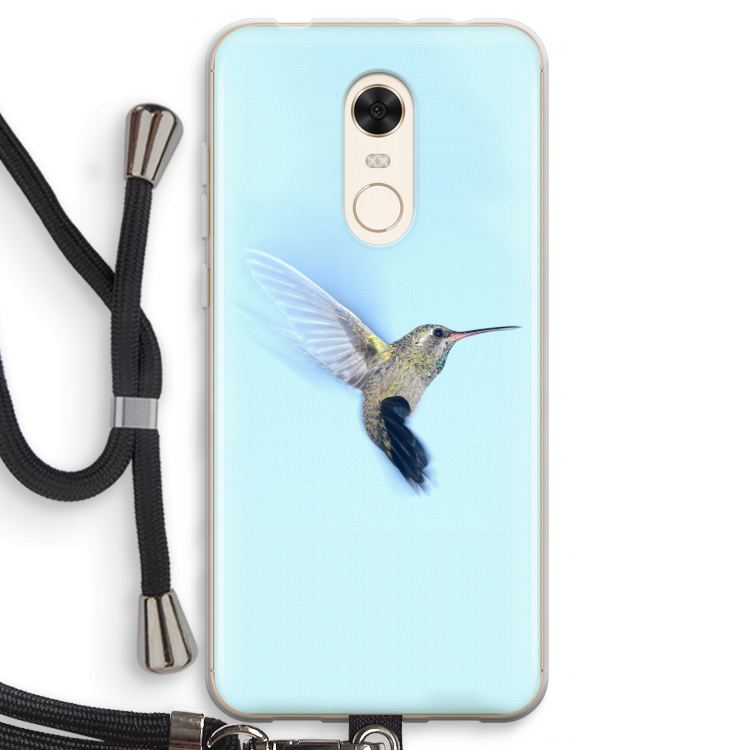 Kolibri: Xiaomi Redmi 5 Transparant Hoesje met koord