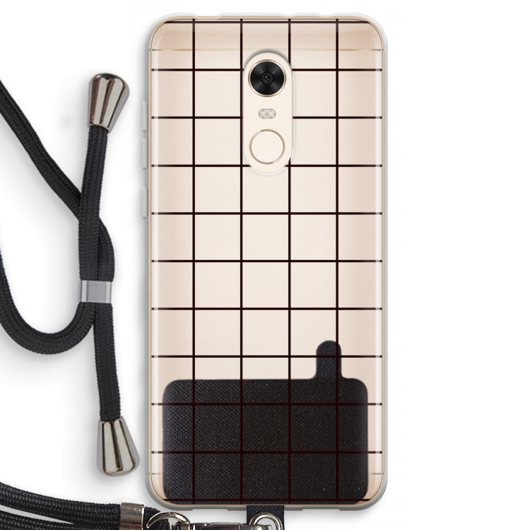 Rooster: Xiaomi Redmi 5 Transparant Hoesje met koord