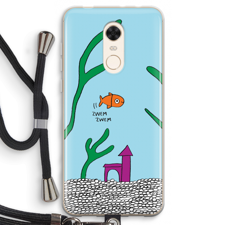 Aquarium: Xiaomi Redmi 5 Transparant Hoesje met koord