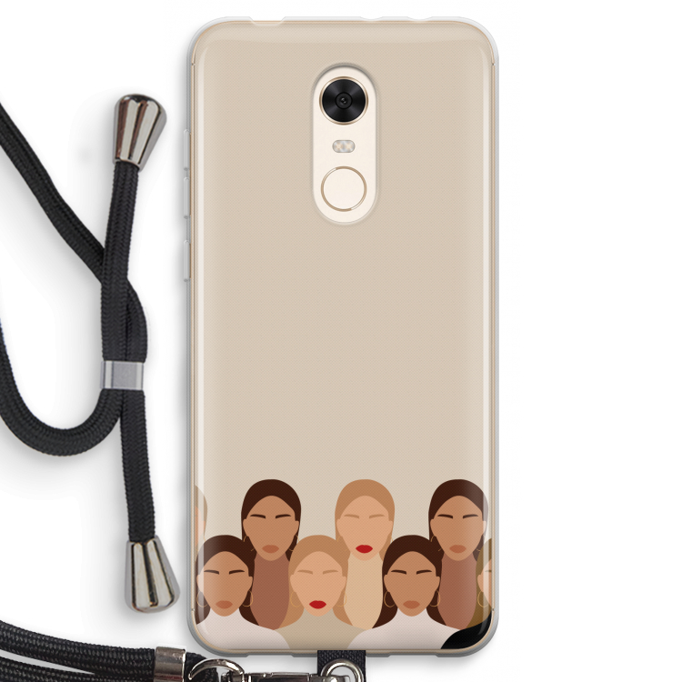 Girls girls girls: Xiaomi Redmi 5 Transparant Hoesje met koord