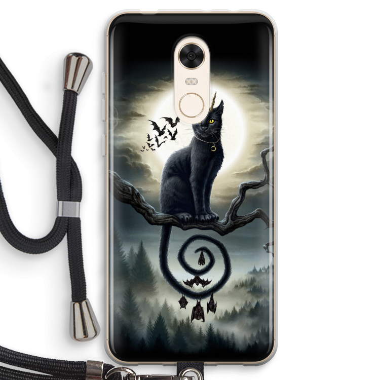 Moonlight Companions: Xiaomi Redmi 5 Transparant Hoesje met koord