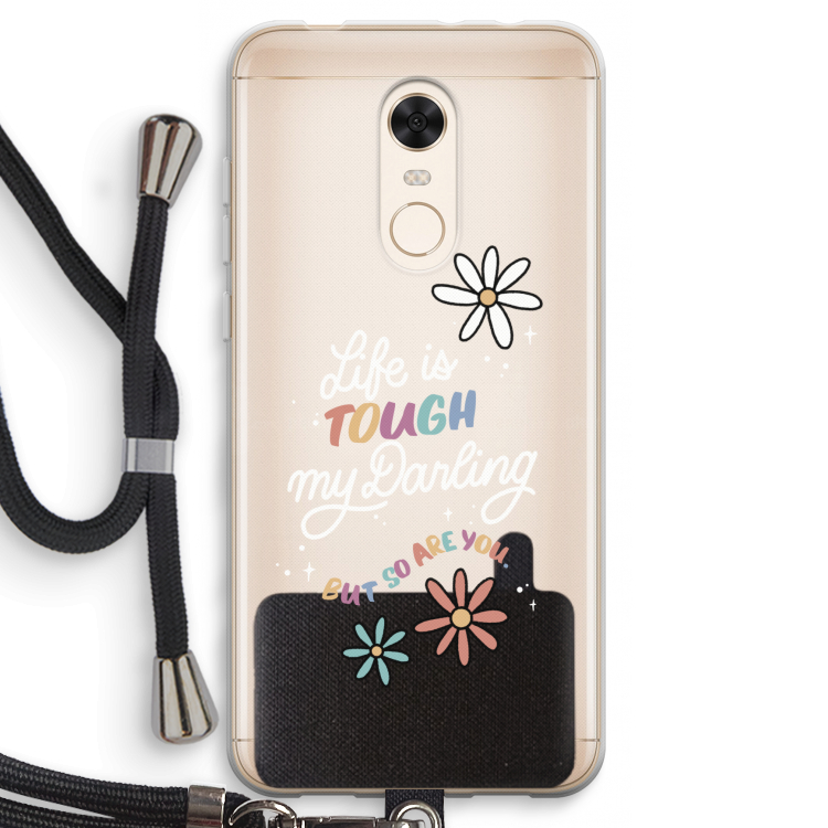 Tough Life: Xiaomi Redmi 5 Transparant Hoesje met koord