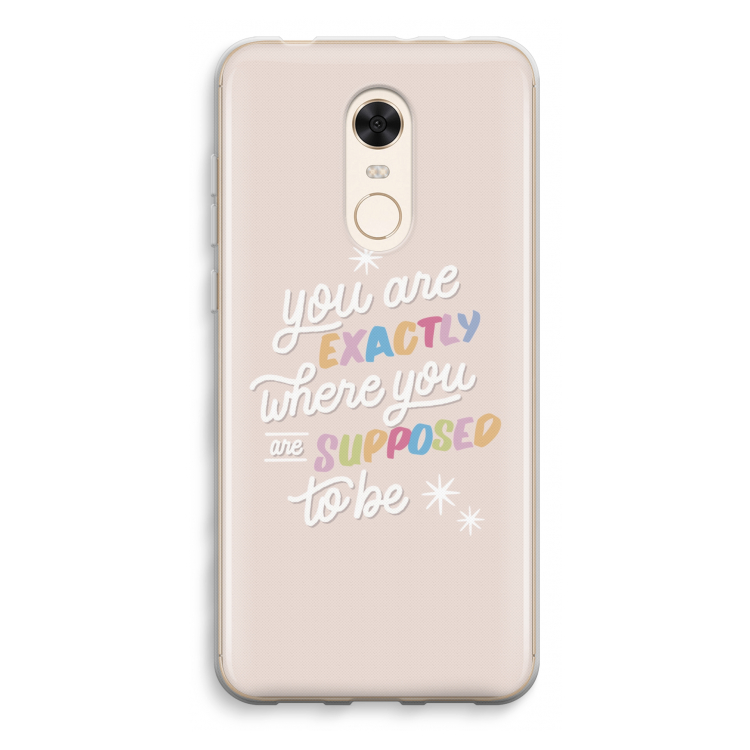 Right Place: Xiaomi Redmi 5 Transparant Hoesje