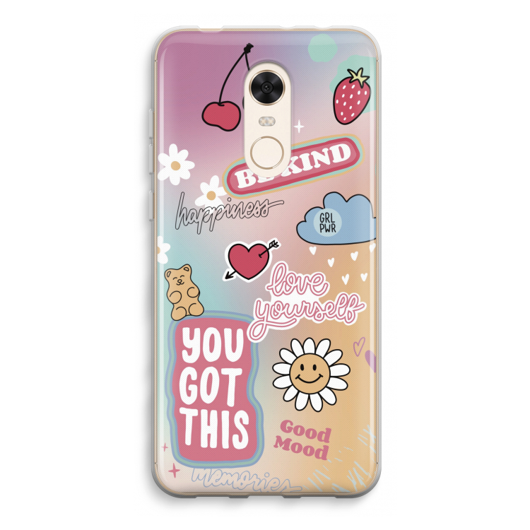 Positivity: Xiaomi Redmi 5 Transparant Hoesje