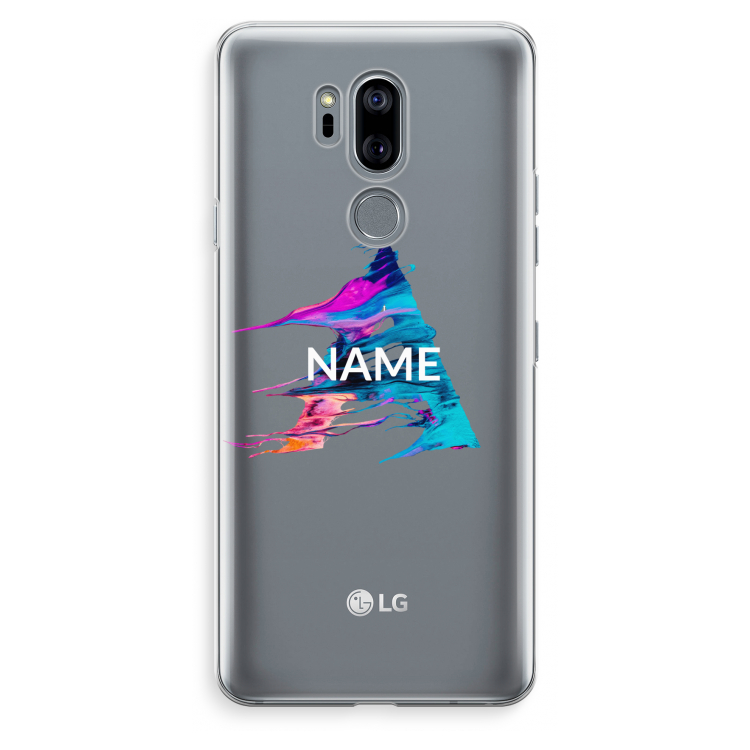 Abstract Spectrum: LG G7 Thinq Transparant Hoesje