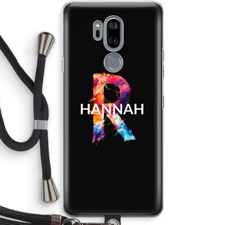 Abstract Spectrum: LG G7 Thinq Transparant Hoesje met koord