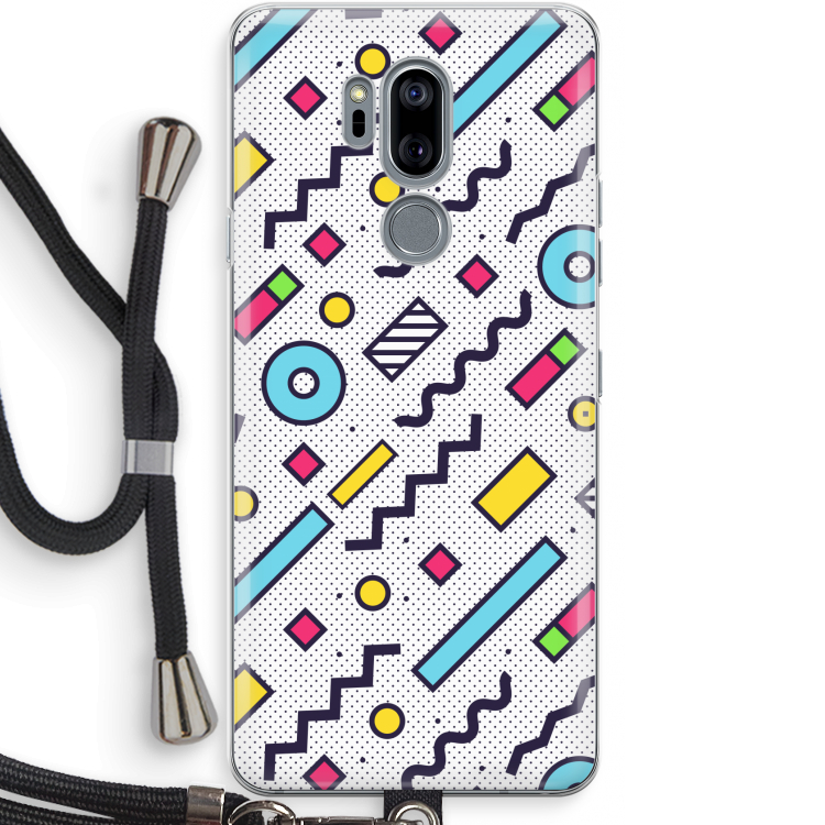8-bit N°8: LG G7 Thinq Transparant Hoesje met koord
