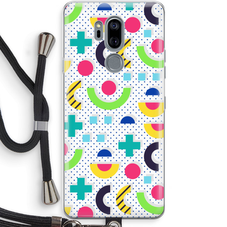 8-bit N°1: LG G7 Thinq Transparant Hoesje met koord
