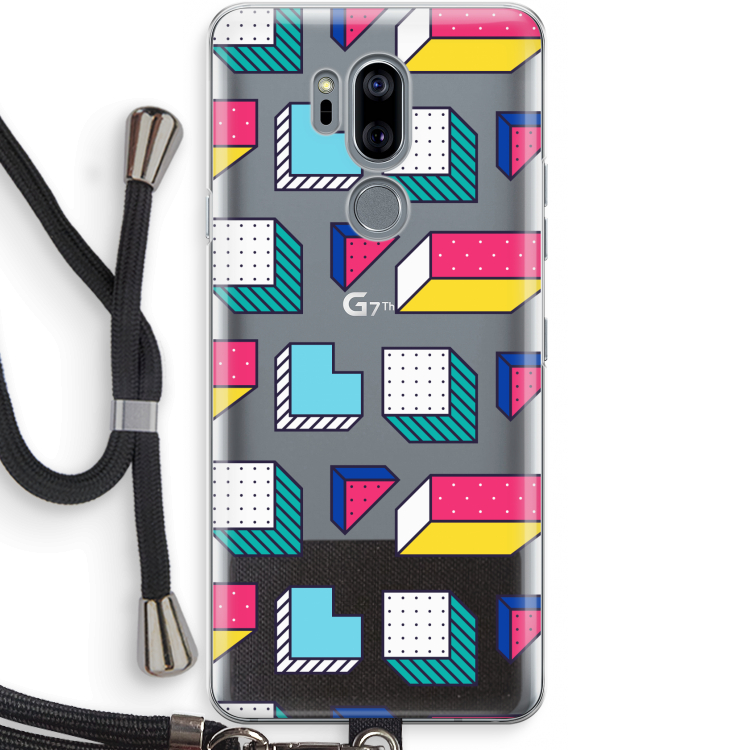 8-bit N°7: LG G7 Thinq Transparant Hoesje met koord