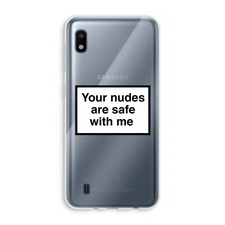 Safe with me: Samsung Galaxy A10 Transparant Hoesje