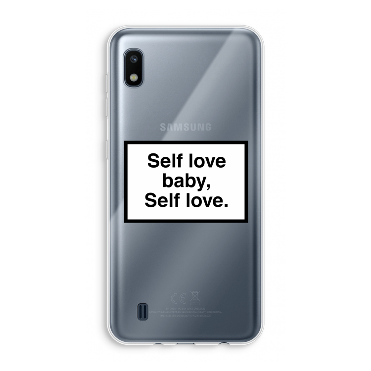Self love: Samsung Galaxy A10 Transparant Hoesje