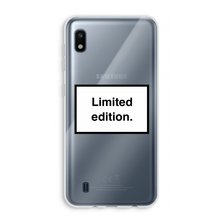 Limited edition: Samsung Galaxy A10 Transparant Hoesje