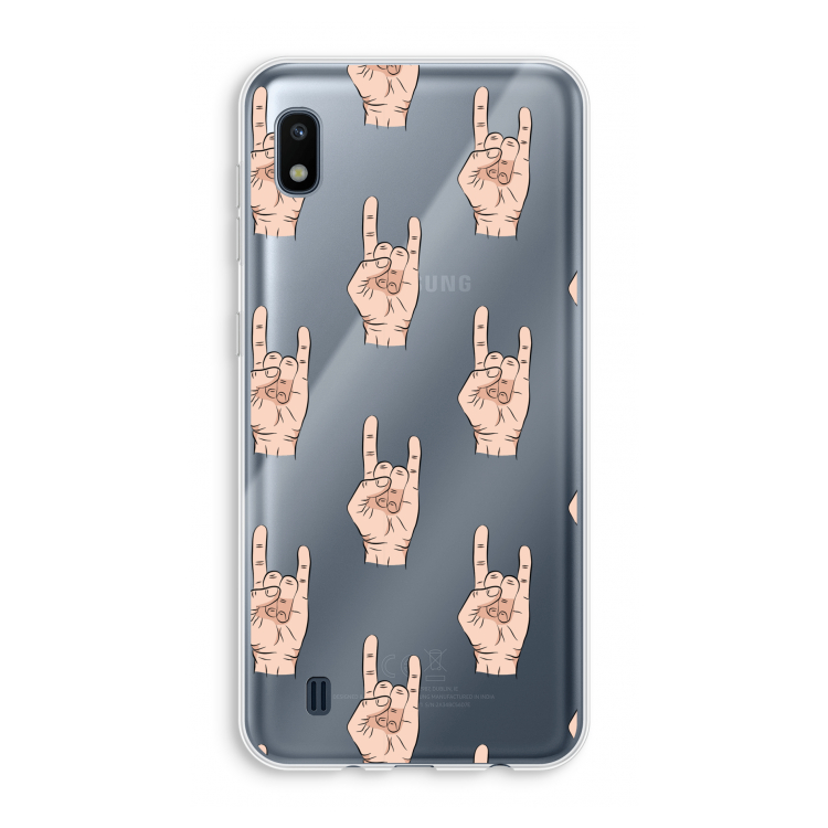 Rock: Samsung Galaxy A10 Transparant Hoesje