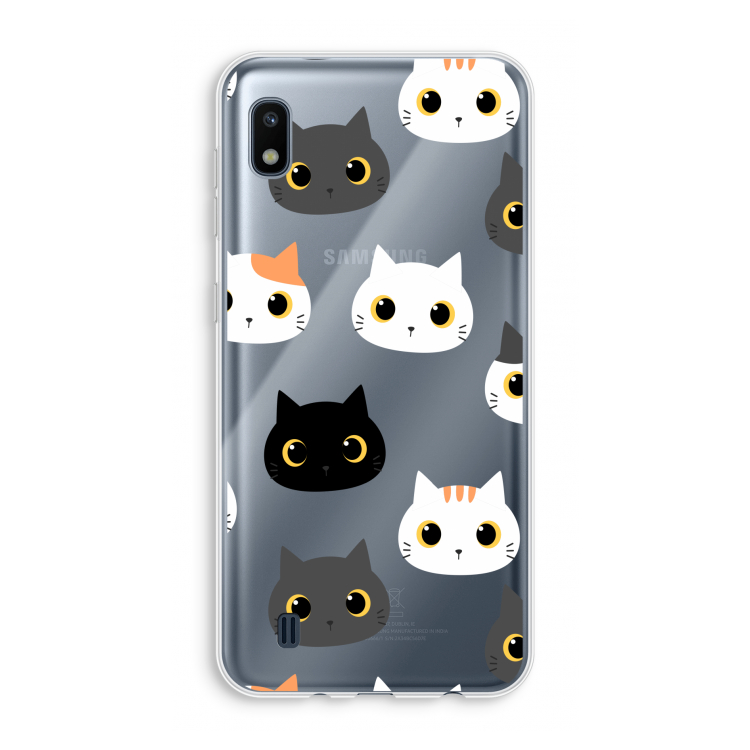 Katten: Samsung Galaxy A10 Transparant Hoesje