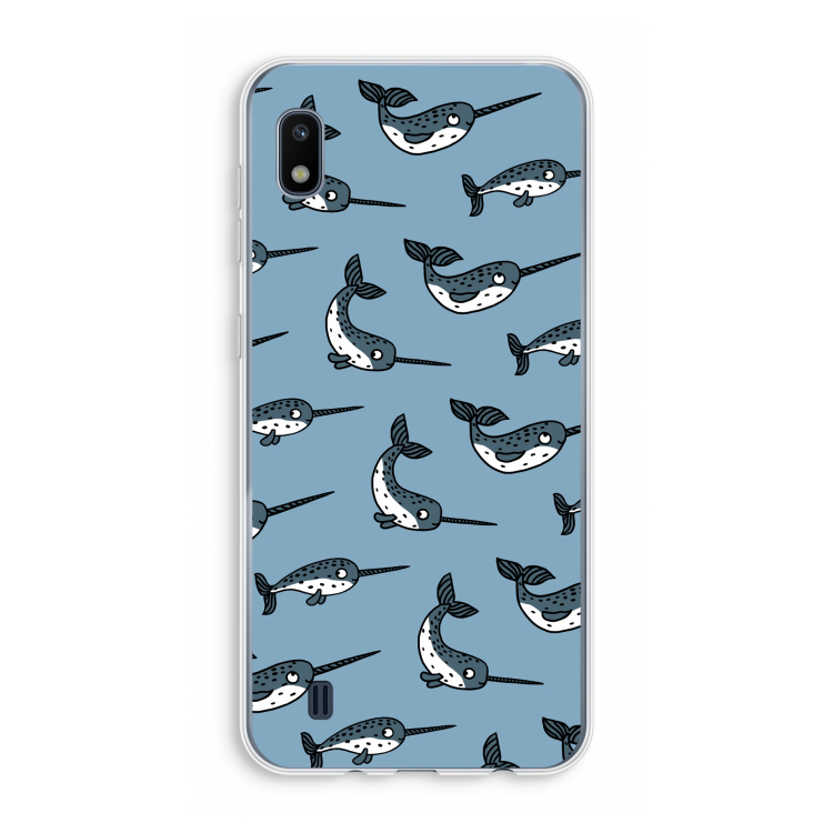 Narwhal: Samsung Galaxy A10 Transparant Hoesje