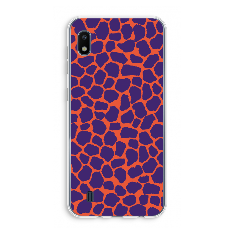 Purple Giraffe: Samsung Galaxy A10 Transparant Hoesje