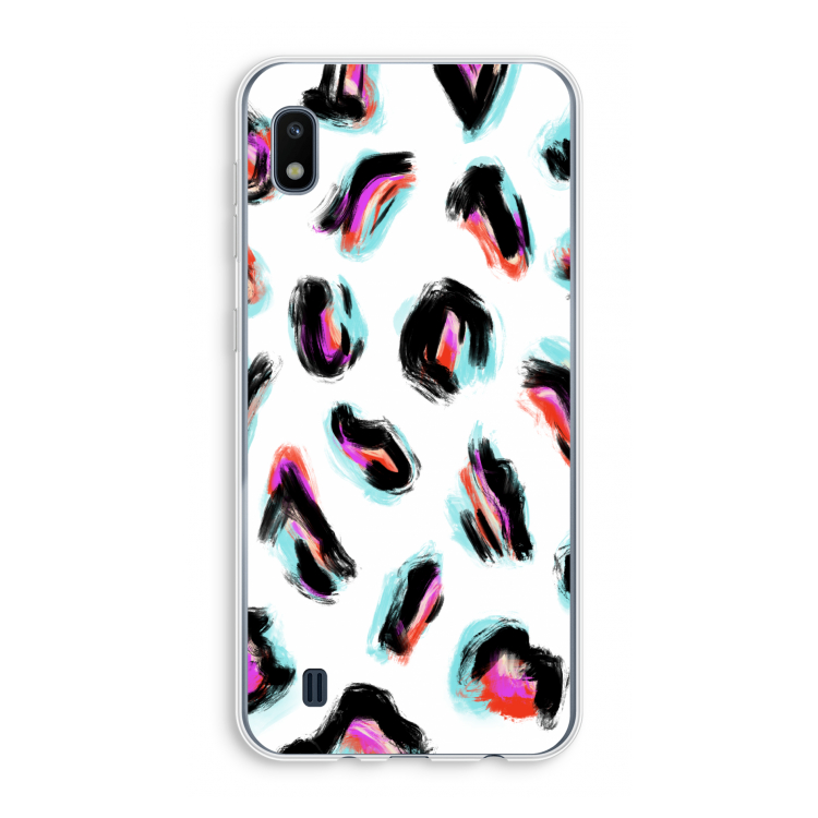 Cheetah color: Samsung Galaxy A10 Transparant Hoesje