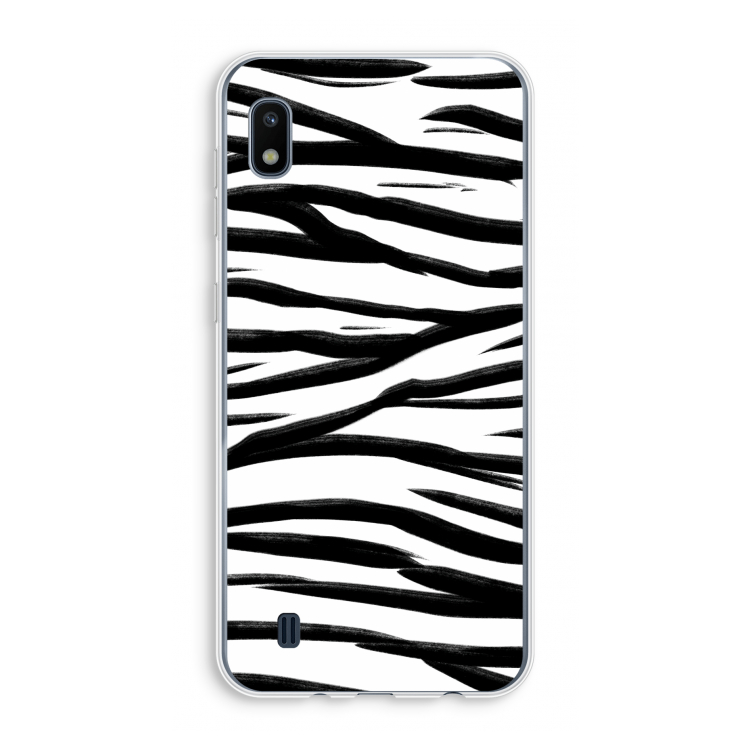 Zebra pattern: Samsung Galaxy A10 Transparant Hoesje