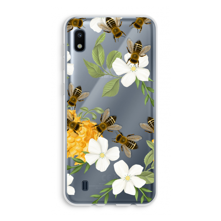 No flowers without bees: Samsung Galaxy A10 Transparant Hoesje