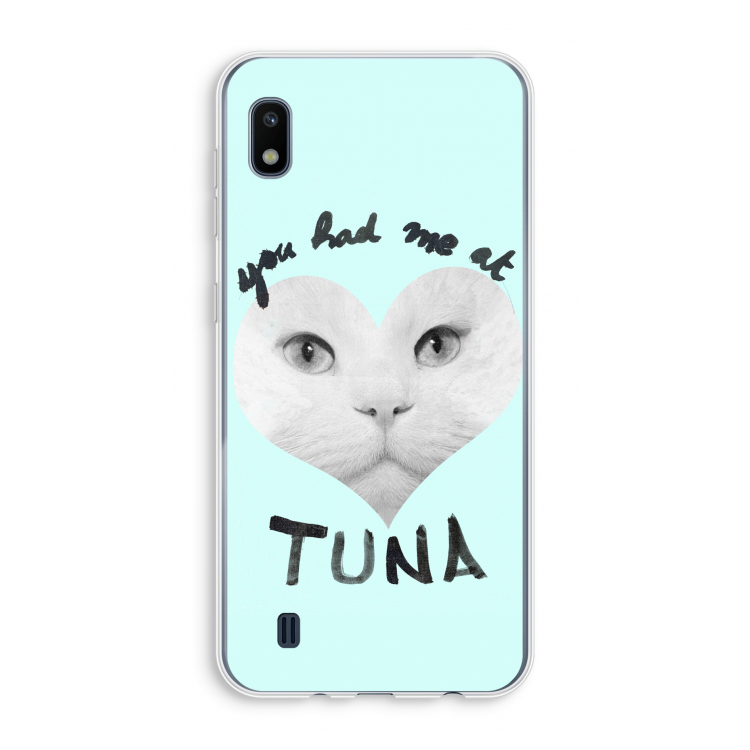 You had me at tuna: Samsung Galaxy A10 Transparant Hoesje