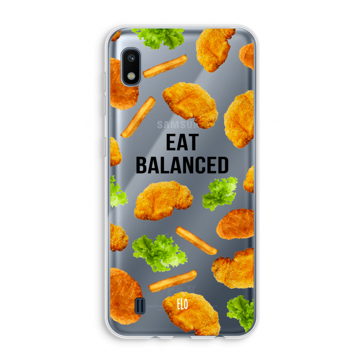 Eat Balanced: Samsung Galaxy A10 Transparant Hoesje