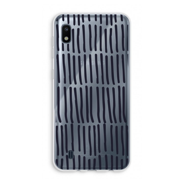 CaseCompany Moroccan stripes: Samsung Galaxy A10 Transparant Hoesje