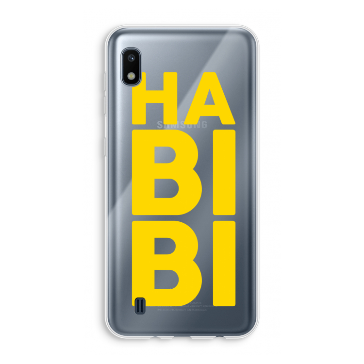 Habibi Blue: Samsung Galaxy A10 Transparant Hoesje