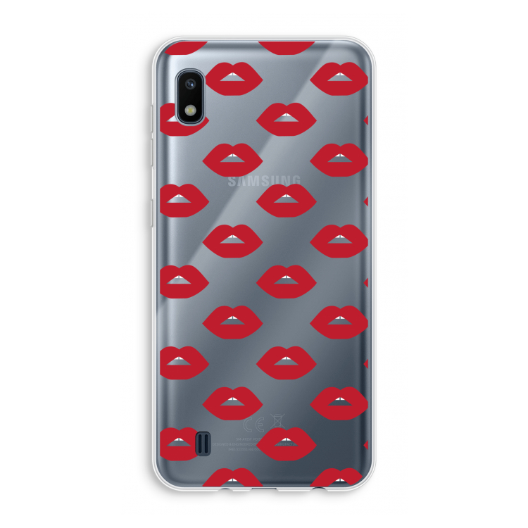 Lips: Samsung Galaxy A10 Transparant Hoesje