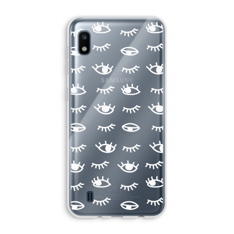 Eye pattern #3: Samsung Galaxy A10 Transparant Hoesje