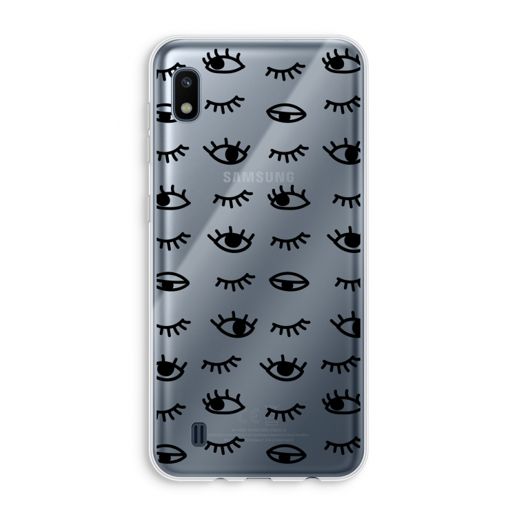Eye pattern #2: Samsung Galaxy A10 Transparant Hoesje