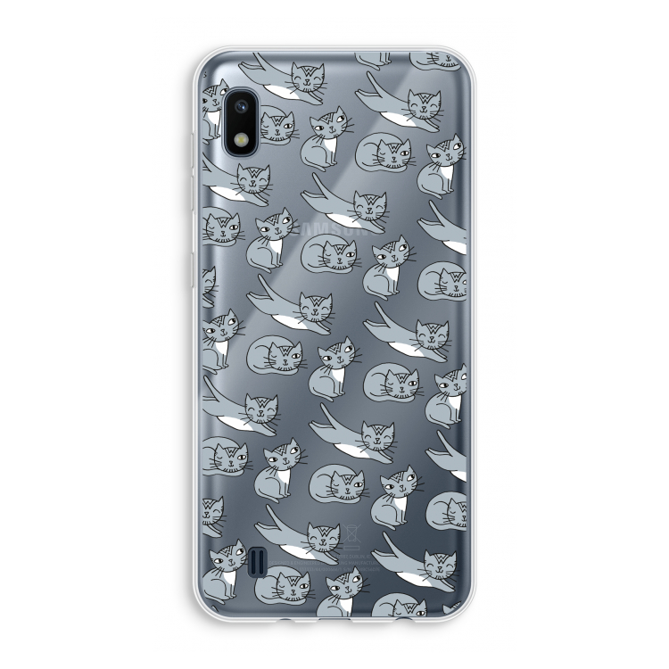 Poezen: Samsung Galaxy A10 Transparant Hoesje