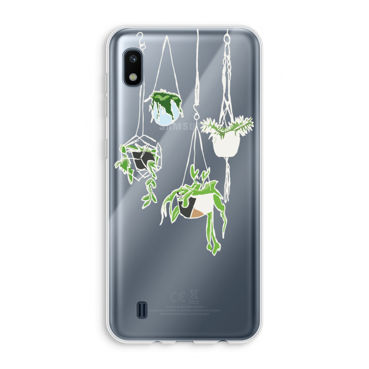 Hang In There: Samsung Galaxy A10 Transparant Hoesje
