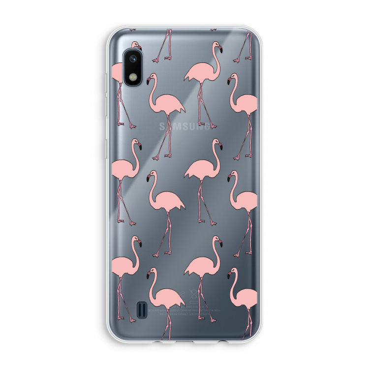 Anything Flamingoes: Samsung Galaxy A10 Transparant Hoesje