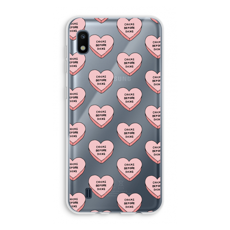 Chicks before dicks: Samsung Galaxy A10 Transparant Hoesje