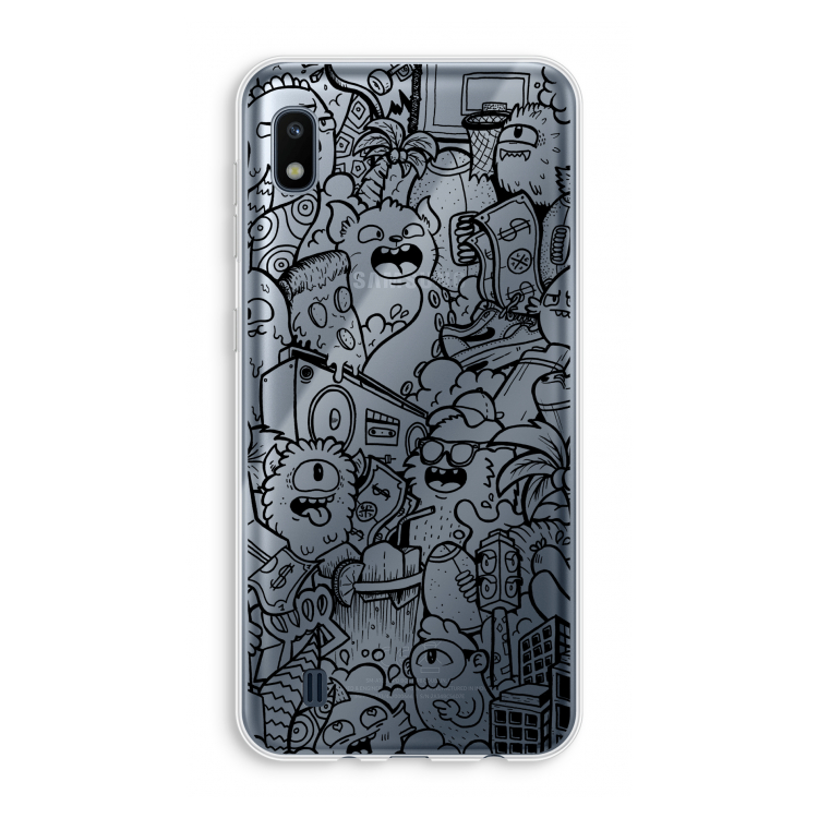 Vexx Black City : Samsung Galaxy A10 Transparant Hoesje