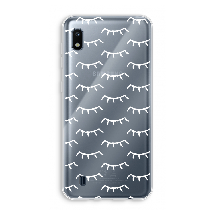 Wimpers: Samsung Galaxy A10 Transparant Hoesje