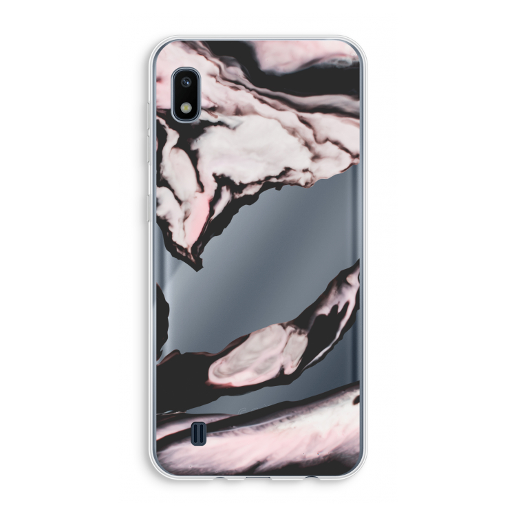 Roze stroom: Samsung Galaxy A10 Transparant Hoesje