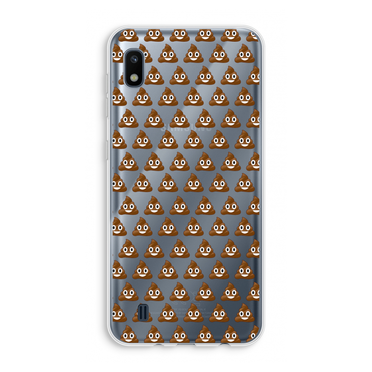 Poop emoji: Samsung Galaxy A10 Transparant Hoesje