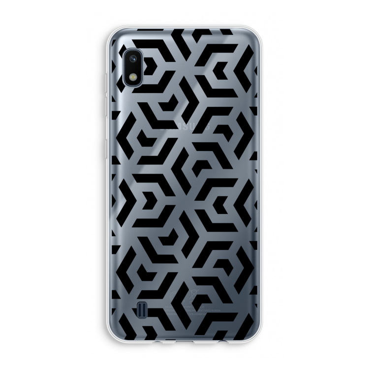 Crazy pattern: Samsung Galaxy A10 Transparant Hoesje