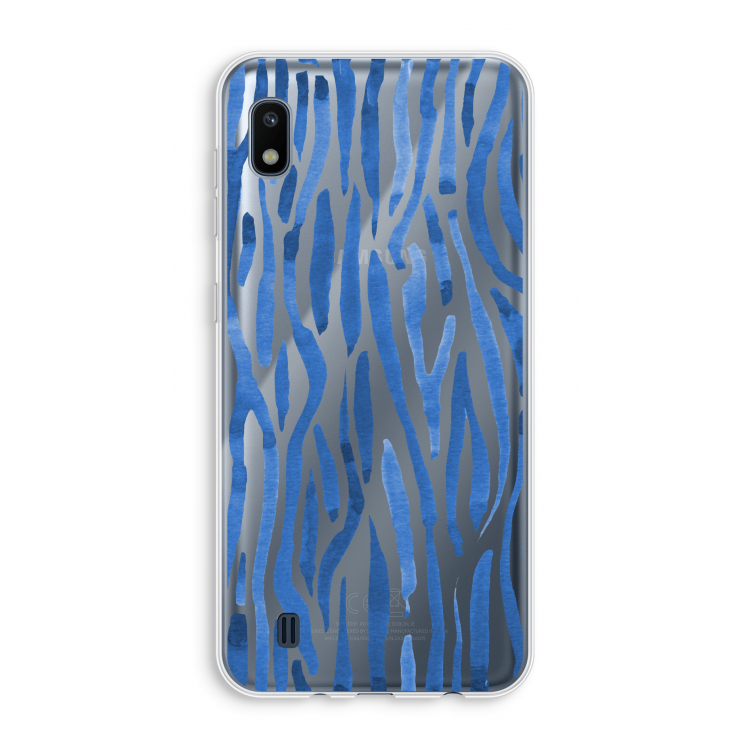Blauwe nerven: Samsung Galaxy A10 Transparant Hoesje