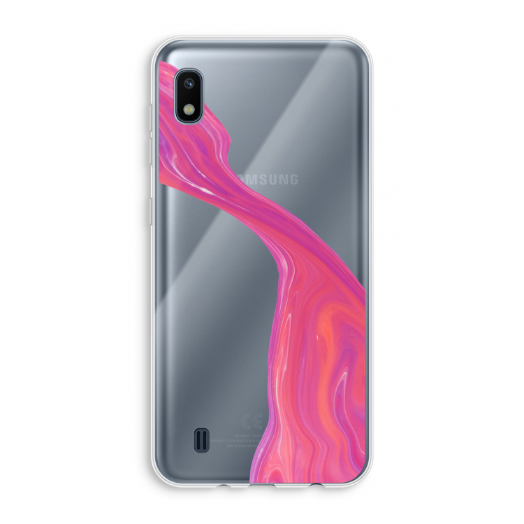 Paarse stroom: Samsung Galaxy A10 Transparant Hoesje