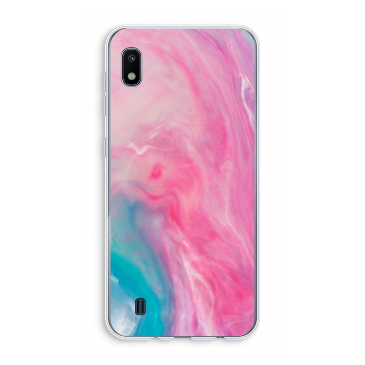 Roze explosie: Samsung Galaxy A10 Transparant Hoesje