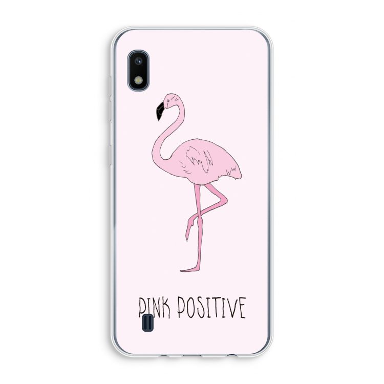 Pink positive: Samsung Galaxy A10 Transparant Hoesje