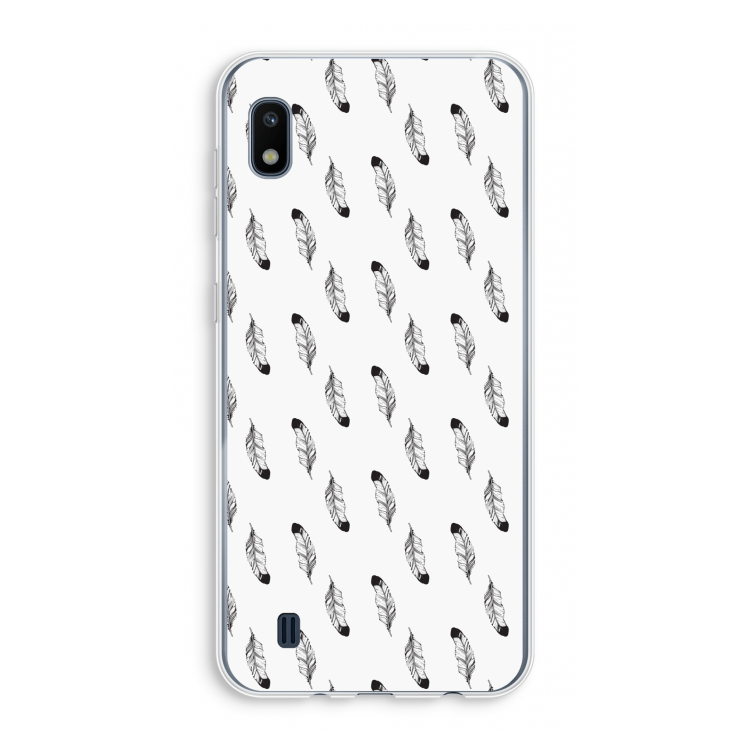 Pluimen: Samsung Galaxy A10 Transparant Hoesje