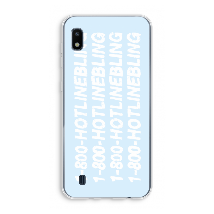 Hotline bling blue: Samsung Galaxy A10 Transparant Hoesje
