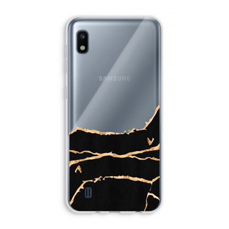 Gouden marmer: Samsung Galaxy A10 Transparant Hoesje
