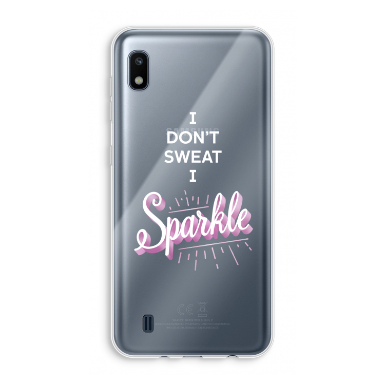 Sparkle quote: Samsung Galaxy A10 Transparant Hoesje