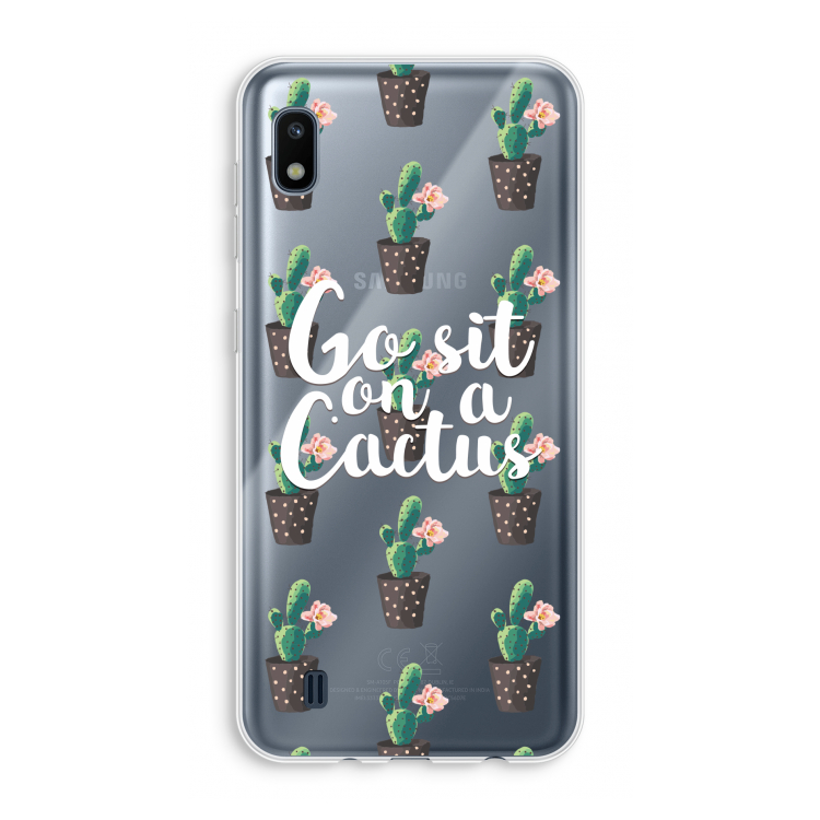 Cactus quote: Samsung Galaxy A10 Transparant Hoesje
