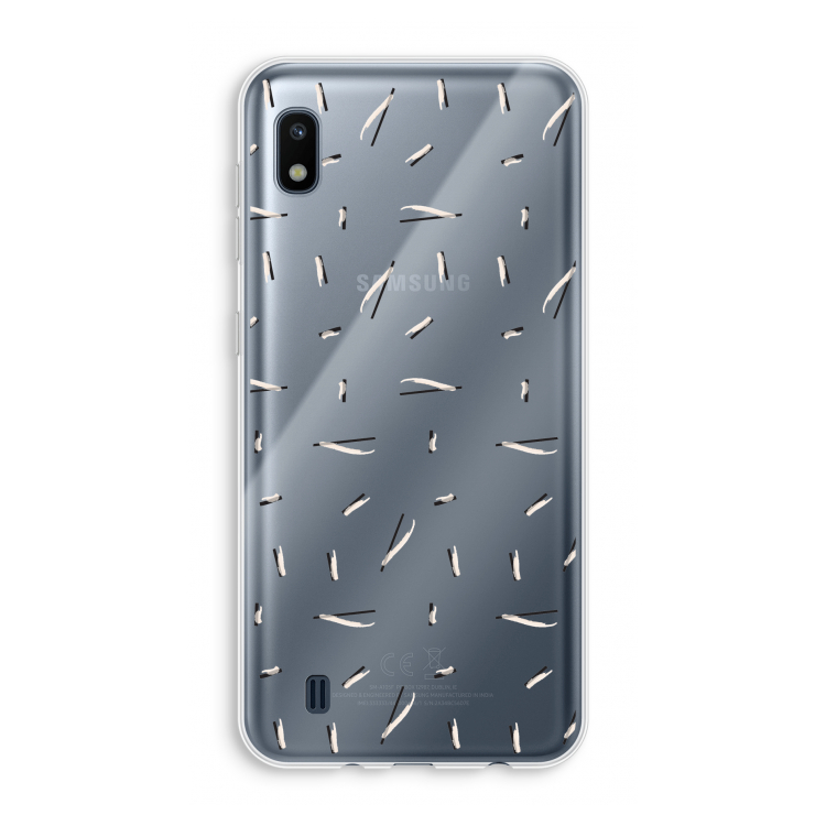 Hipster stripes: Samsung Galaxy A10 Transparant Hoesje